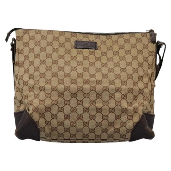 GUCCI GG Canvas Shoulder Bag Beige 110054 Auth ep8114 - Picture 2 of 14